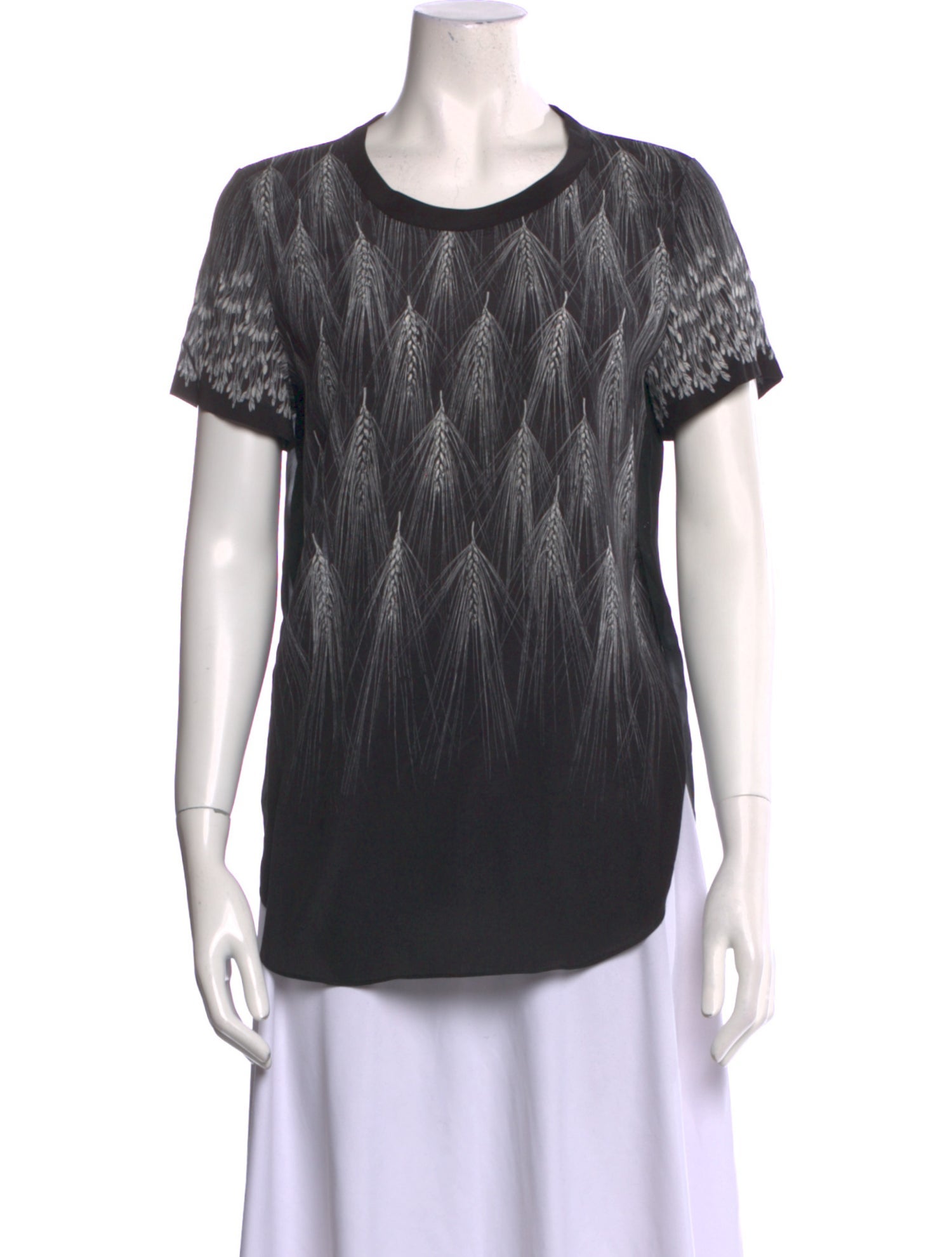 3.1 Phillip Lim Printed Scoop Neck T-Shirt