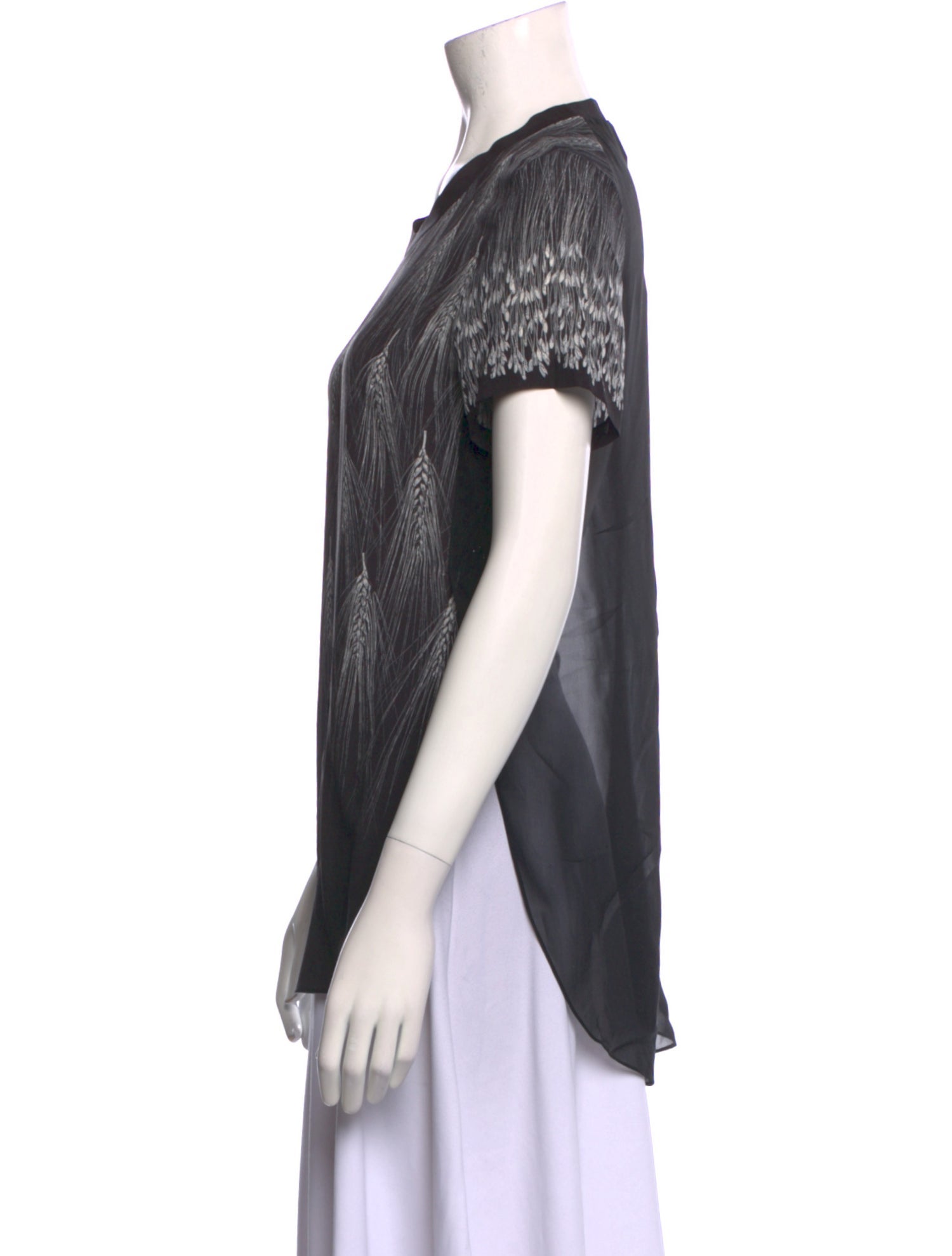 3.1 Phillip Lim Printed Scoop Neck T-Shirt