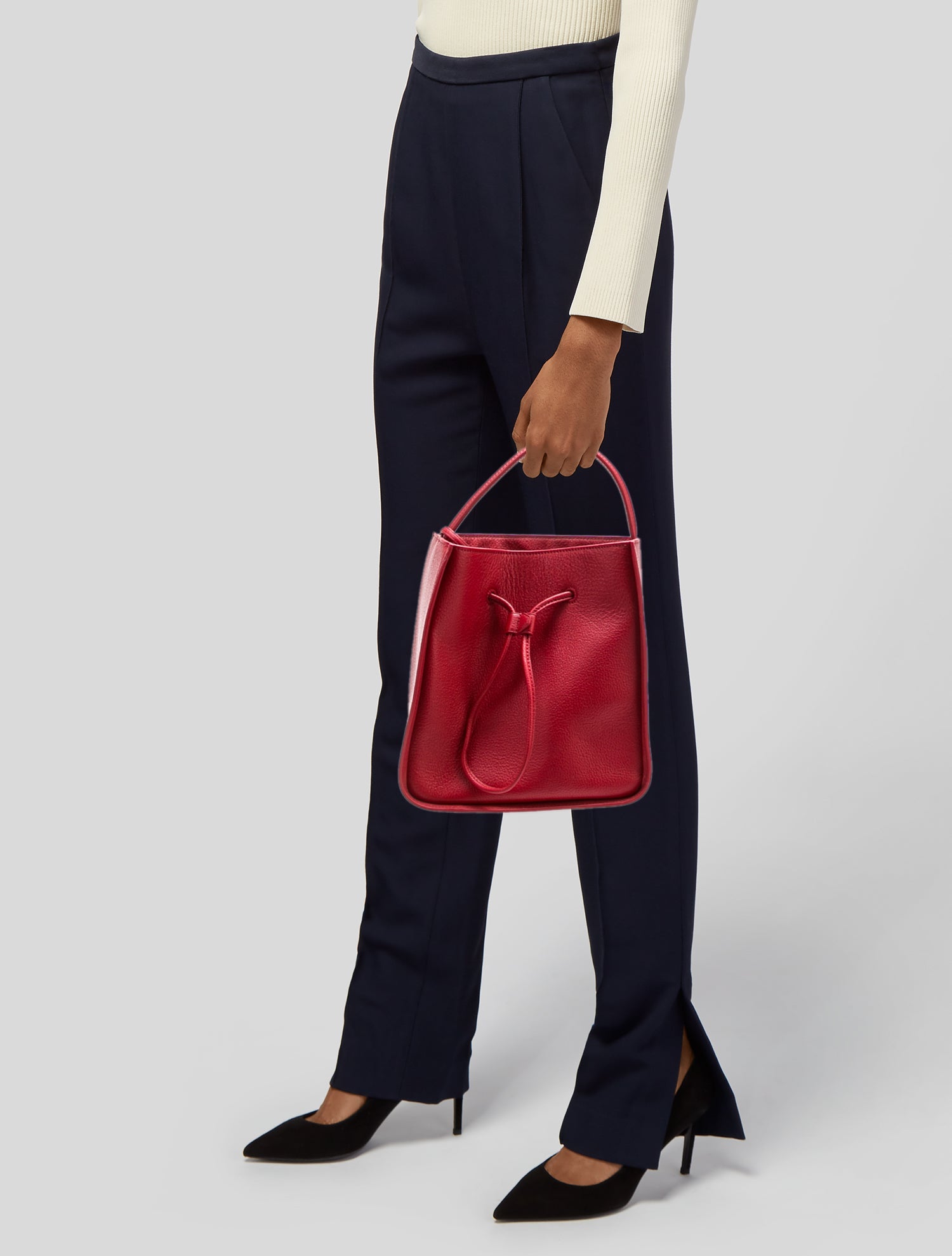 TORY BURCH 53422783 関税送料込 Tory Burch Lee Radziwill Croc Embossed Small Bag - Black