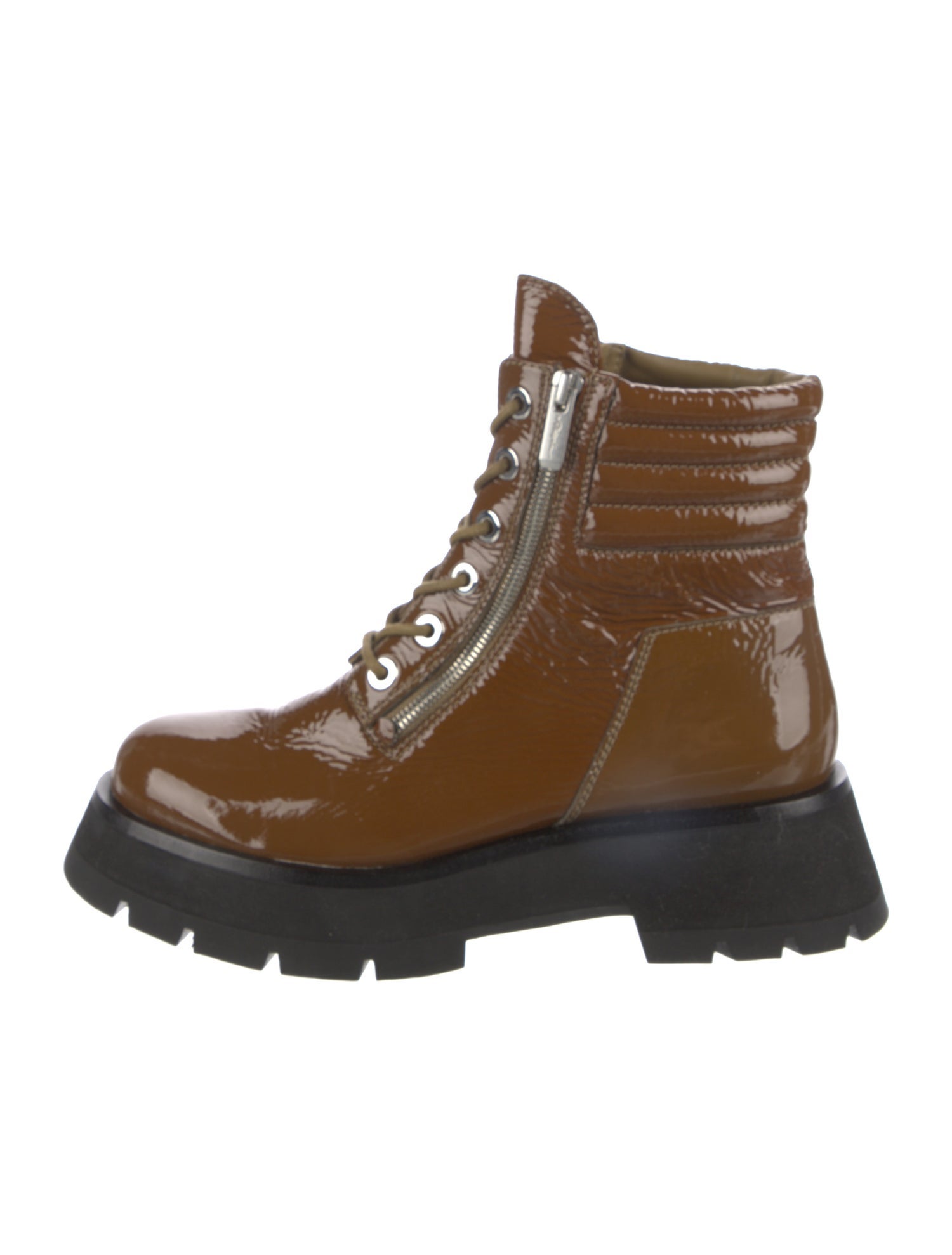 3.1 Phillip Lim Patent Leather Combat Boots