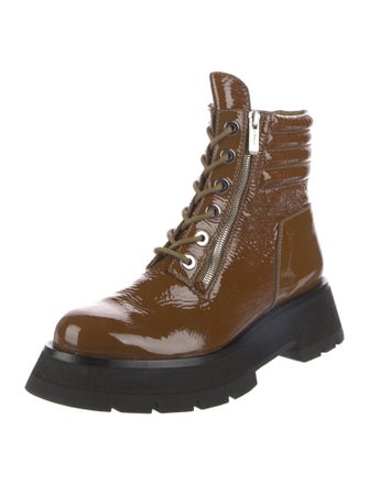 3.1 Phillip Lim Patent Leather Combat Boots