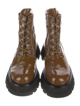 3.1 Phillip Lim Patent Leather Combat Boots