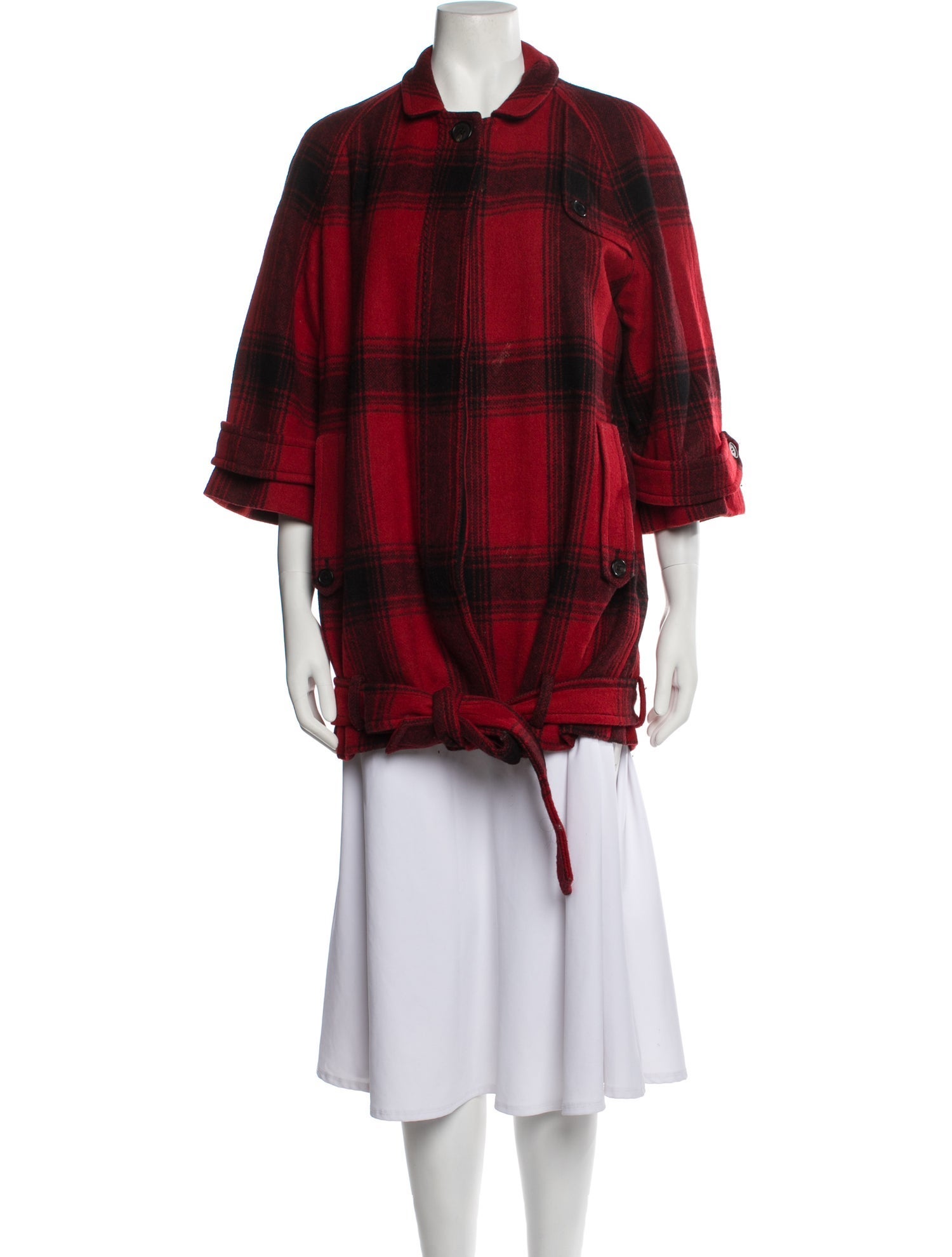 3.1 Phillip Lim Wool Plaid Print Jacket