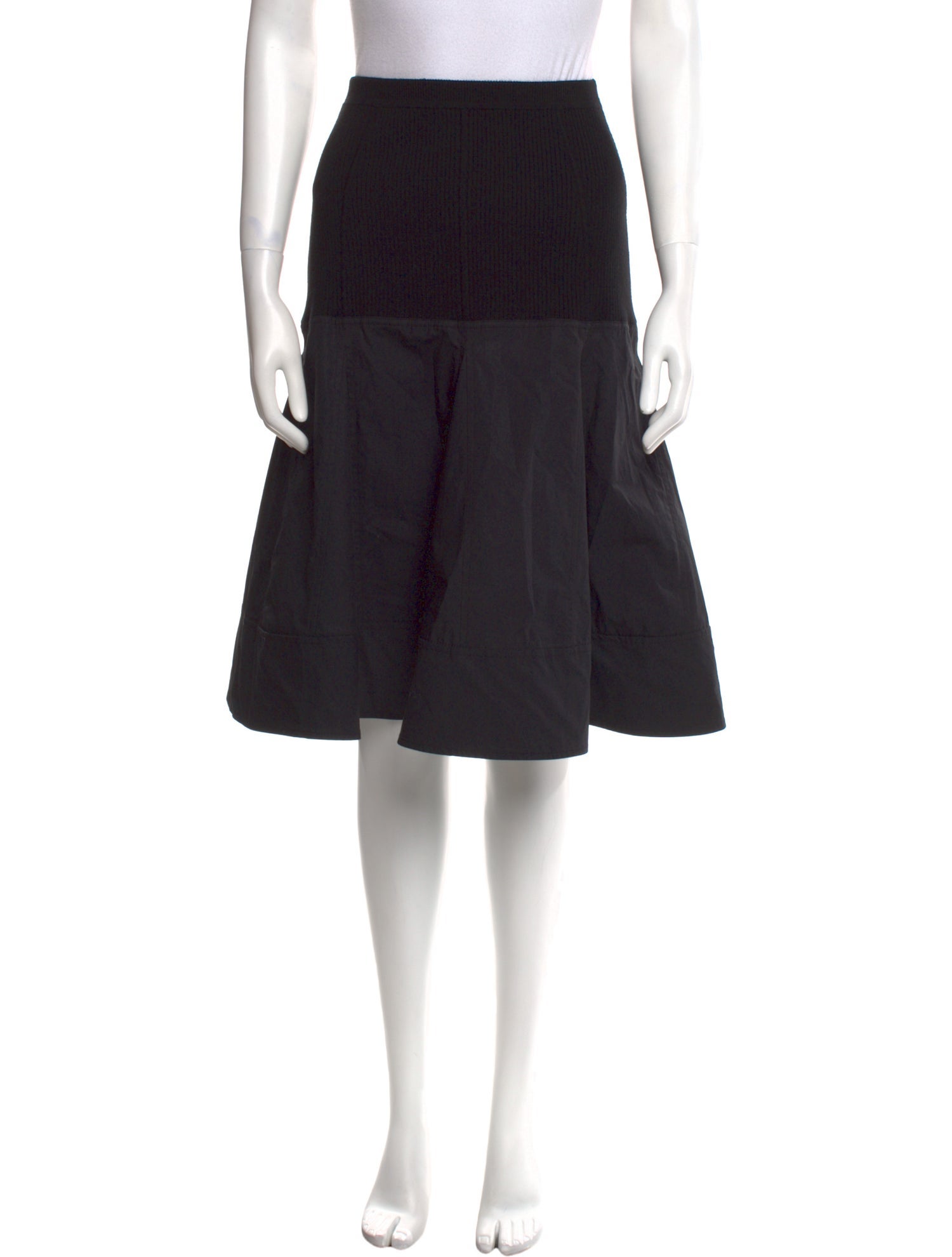 3.1 Phillip Lim Pleated Accents Knee-Length Skirt