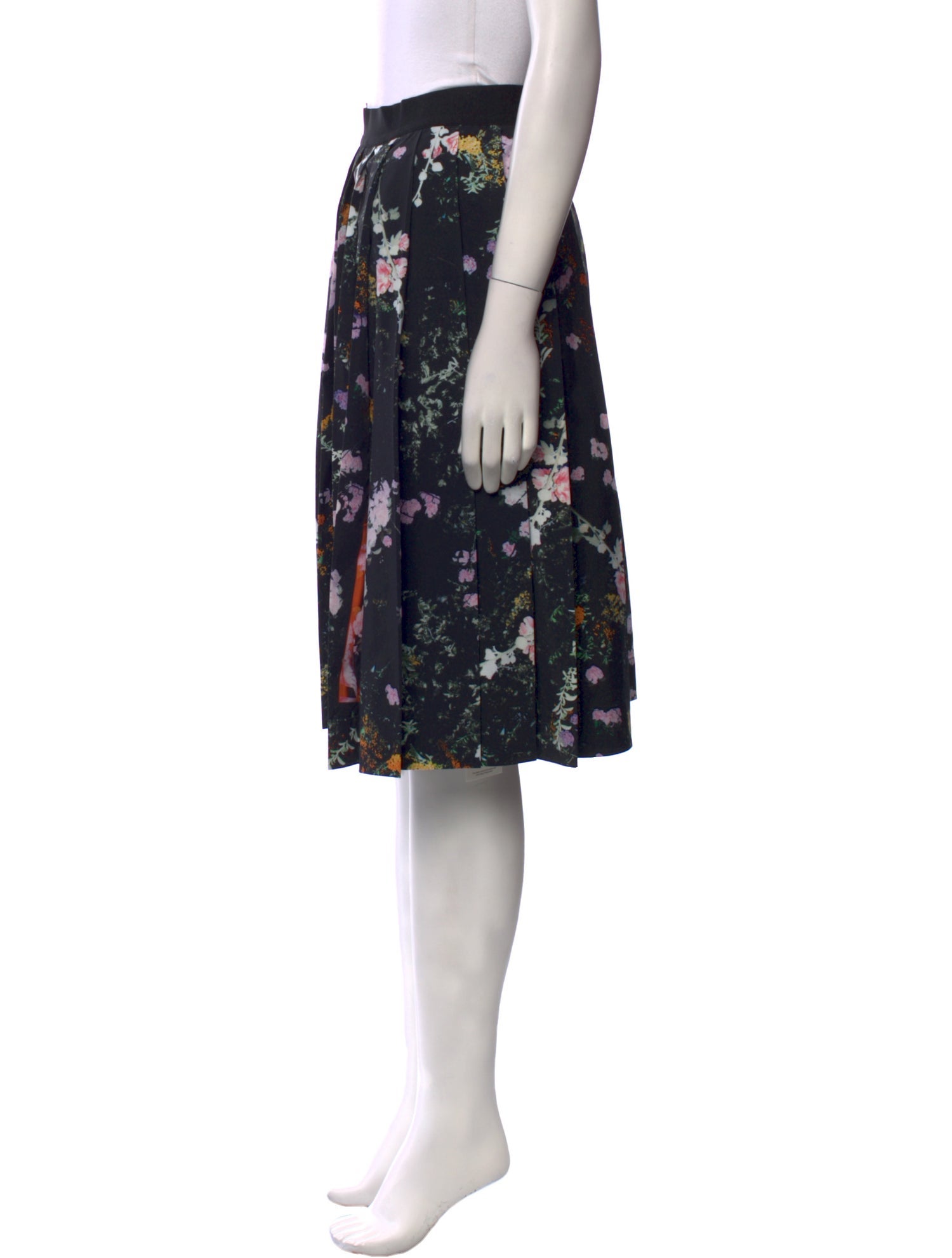 3.1 Phillip Lim Floral Print Knee-Length Skirt