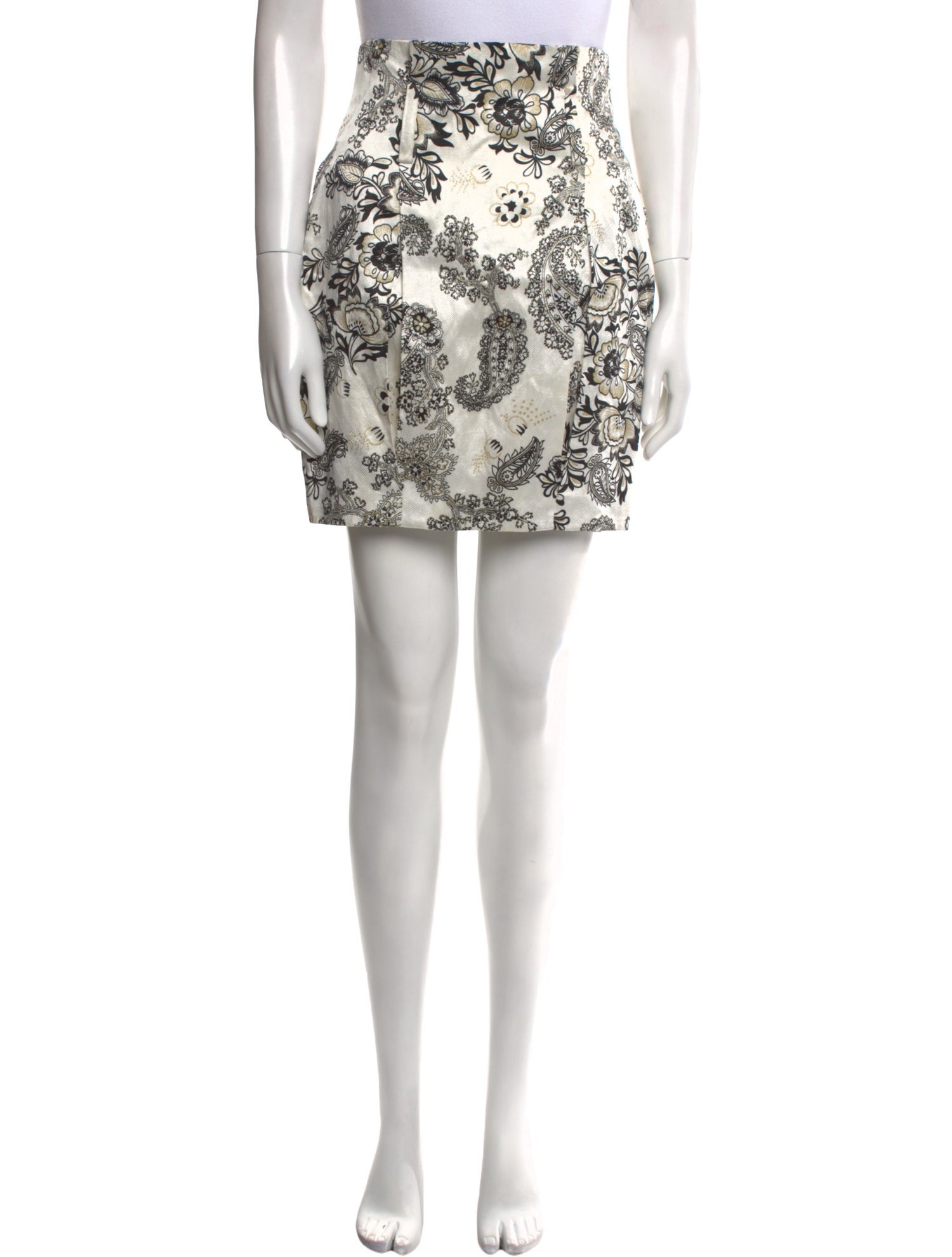 3.1 Phillip Lim Paisley Print Mini Skirt
