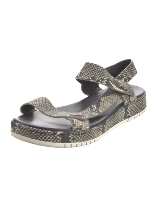 3.1 Phillip Lim Leather Animal Print Sandals