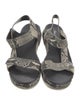 3.1 Phillip Lim Leather Animal Print Sandals