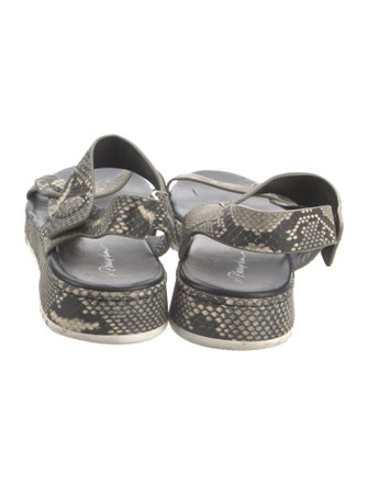 3.1 Phillip Lim Leather Animal Print Sandals