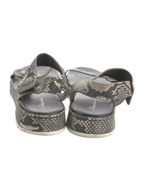 3.1 Phillip Lim Leather Animal Print Sandals