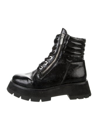 3.1 Phillip Lim Patent Leather Combat Boots