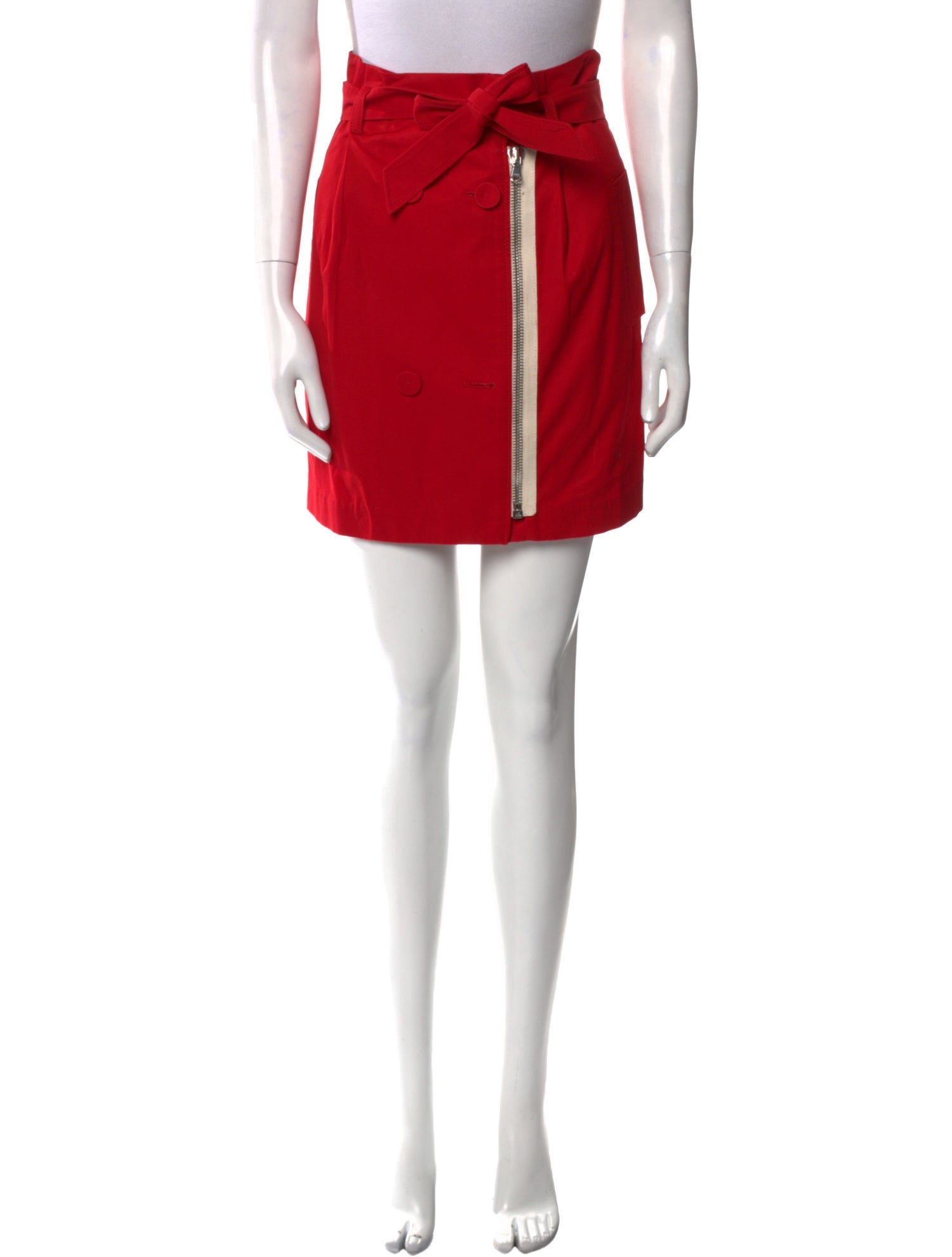 3.1 Phillip Lim Pleated Accents Mini Skirt