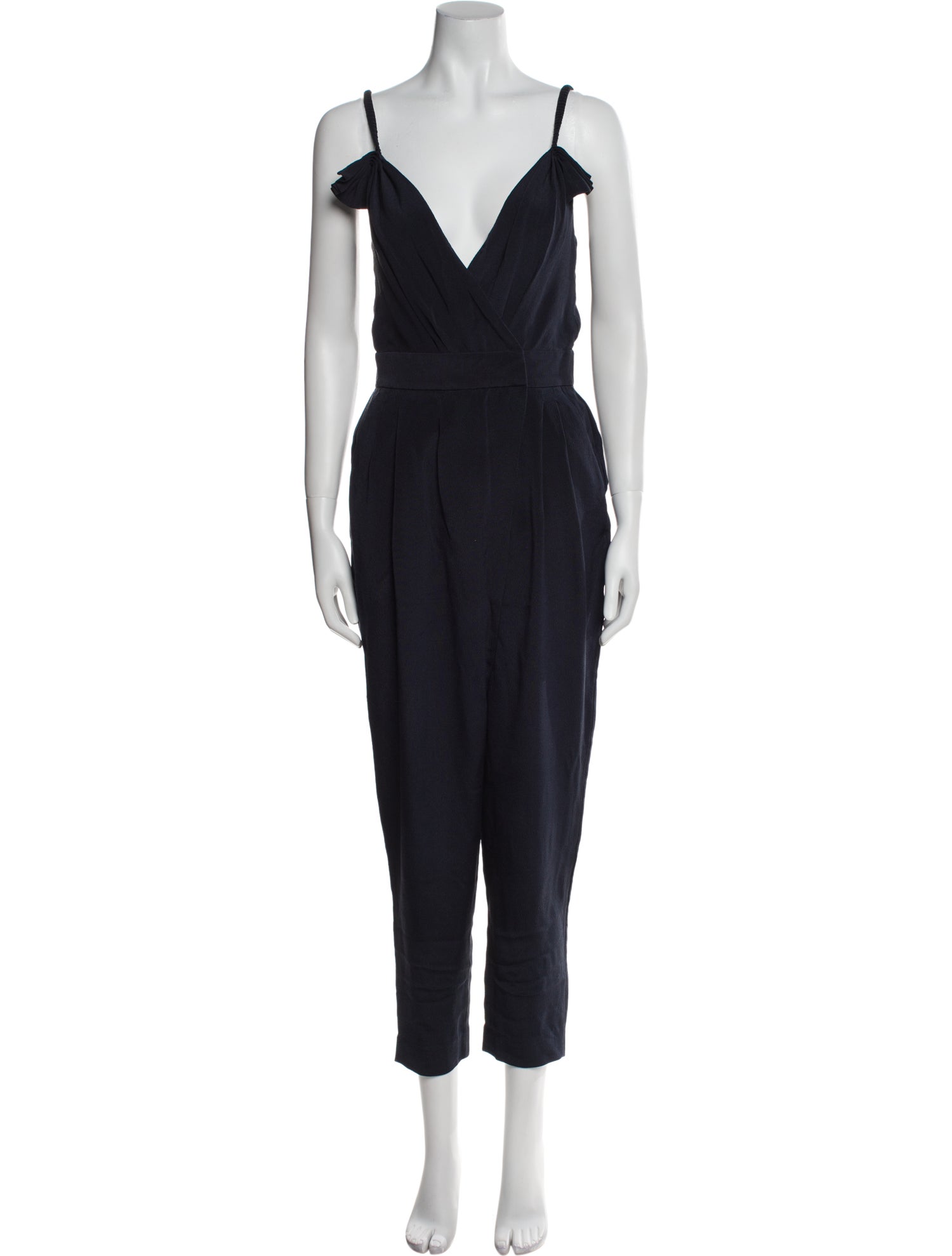 3.1 Phillip Lim Silk Plunge Neckline Jumpsuit