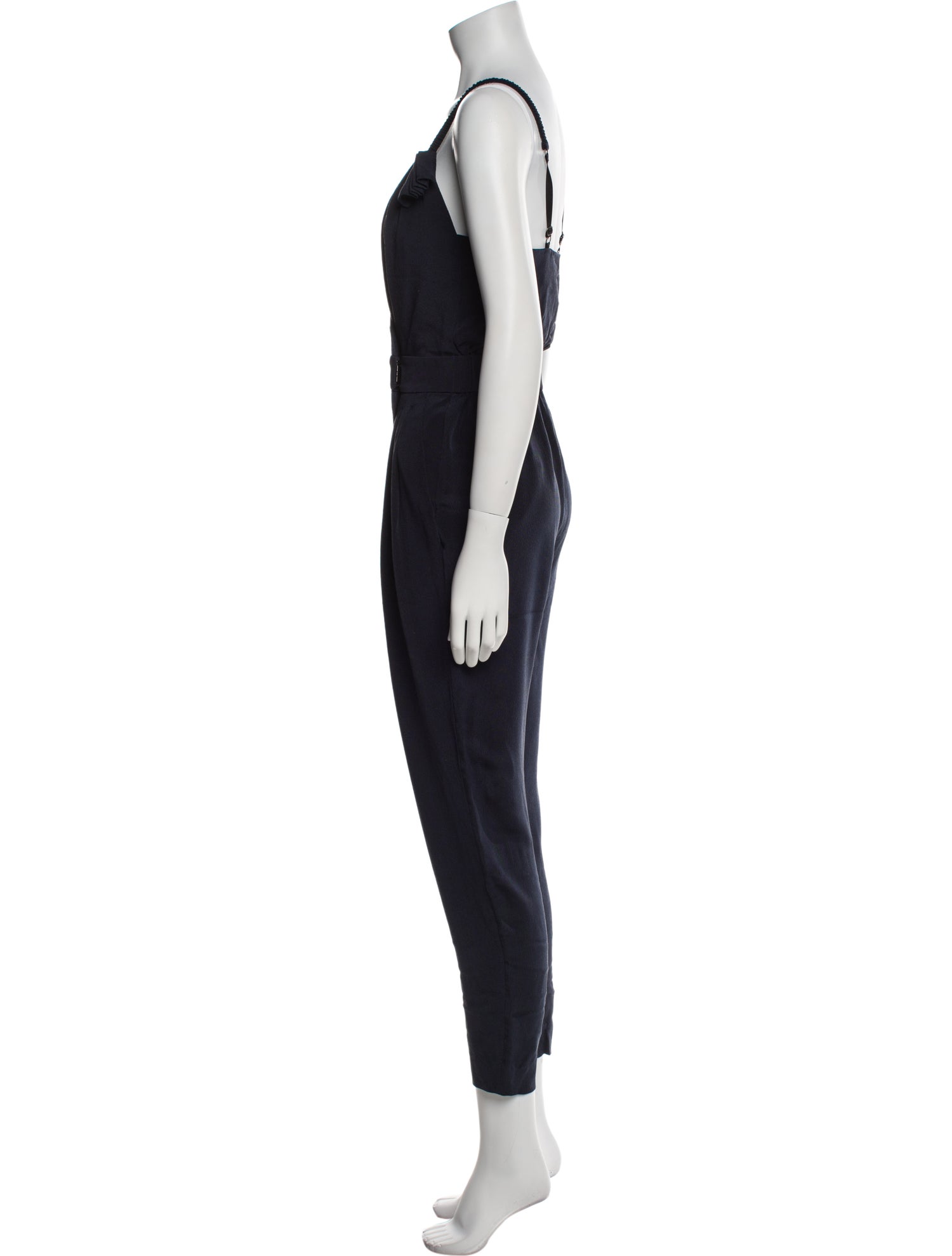 3.1 Phillip Lim Silk Plunge Neckline Jumpsuit