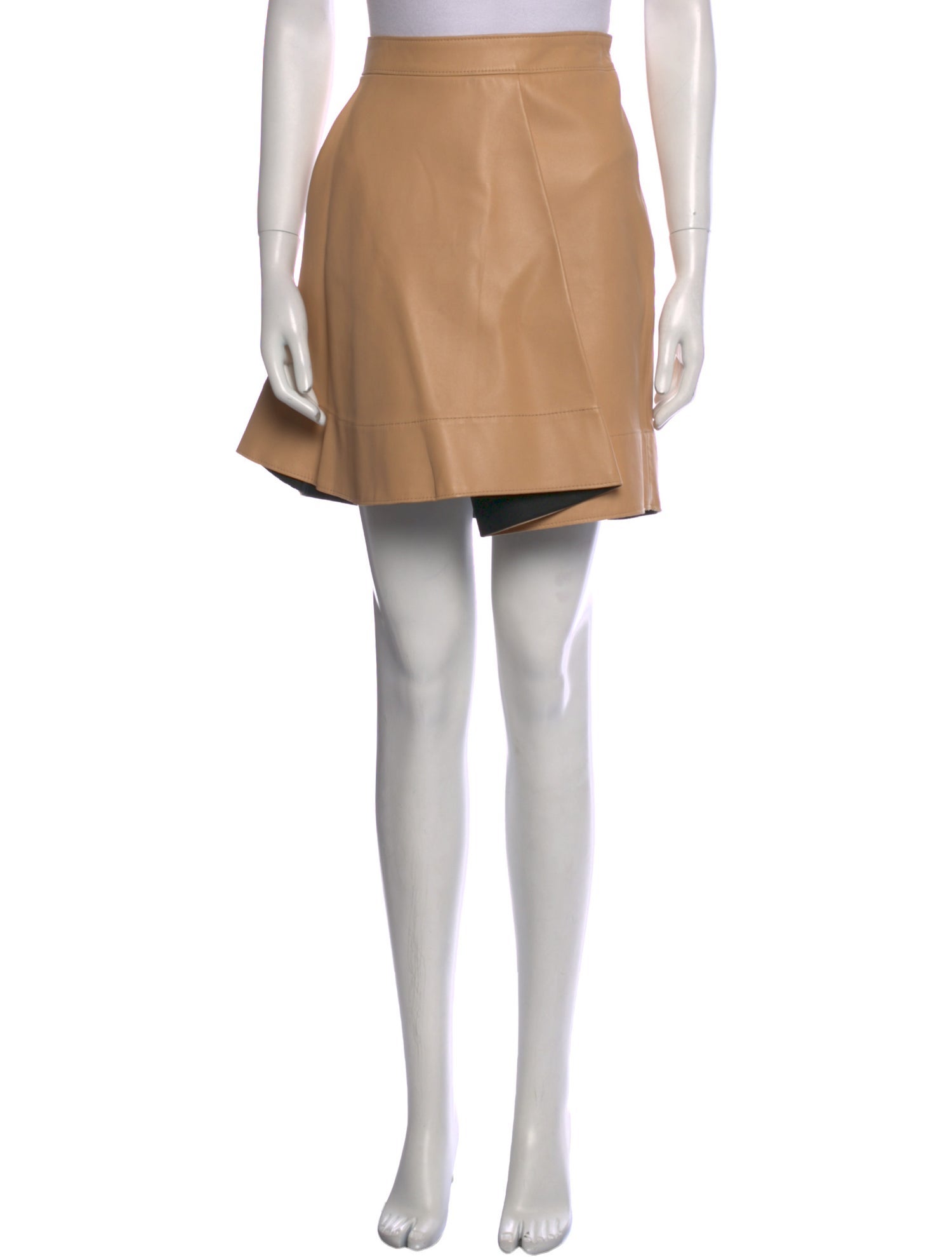 3.1 Phillip Lim Lamb Leather Mini Skirt