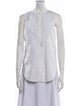 3.1 Phillip Lim Mock Neck Sleeveless Button-Up Top
