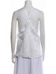 3.1 Phillip Lim Mock Neck Sleeveless Button-Up Top