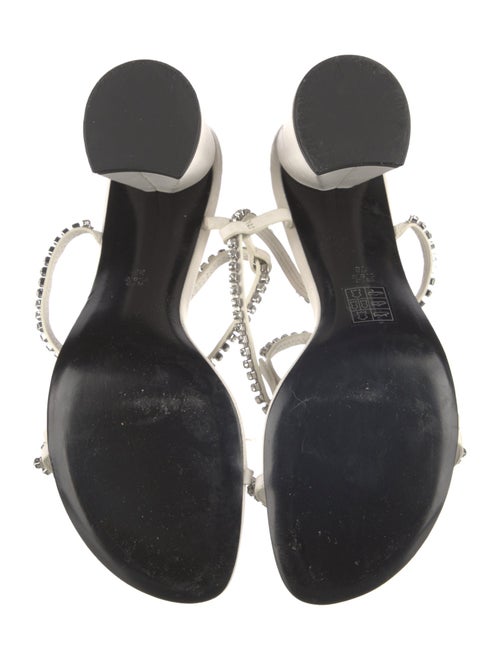 3.1 Phillip Lim Leather Crystal Embellishments Sandals