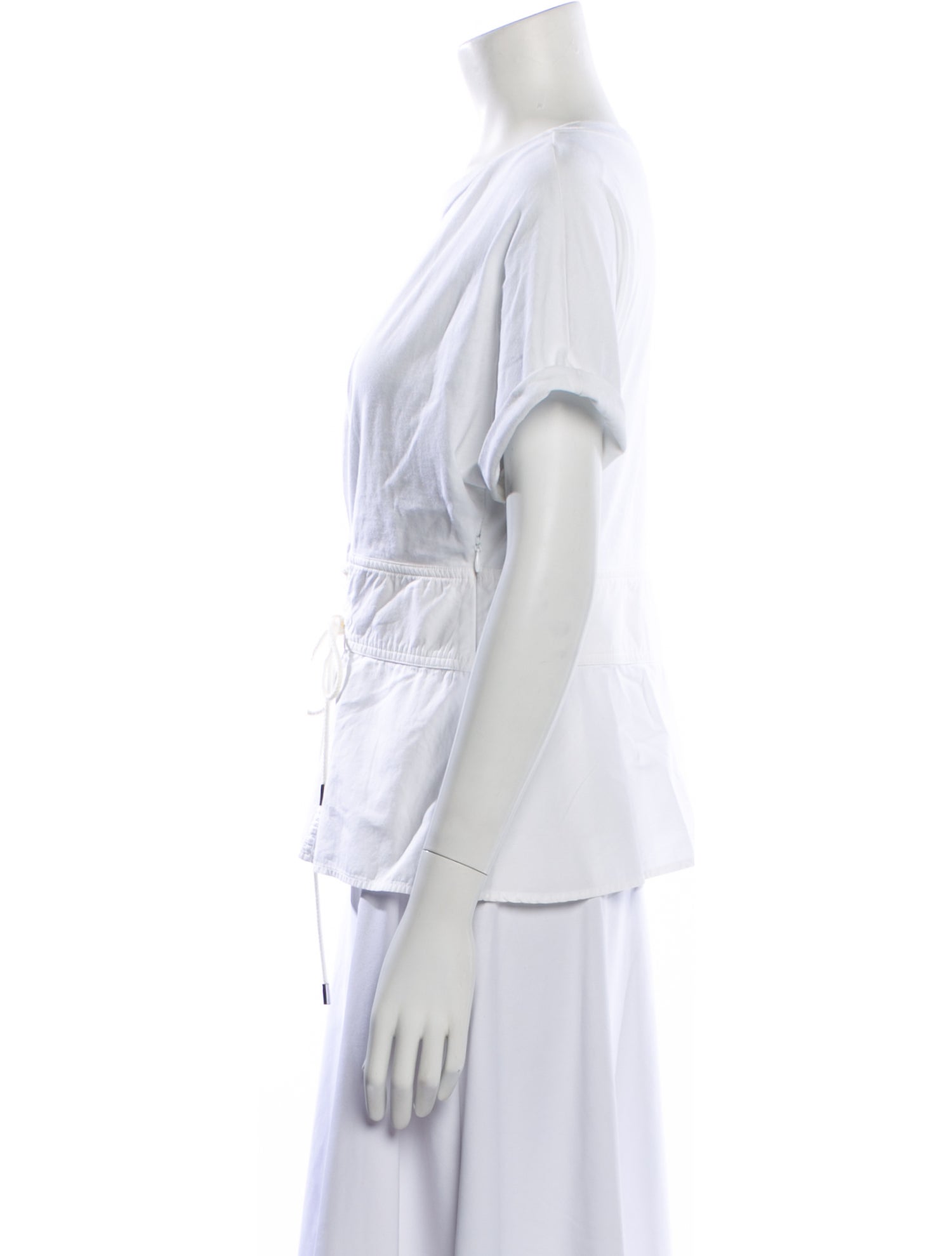 3.1 Phillip Lim Bateau Neckline Short Sleeve T-Shirt