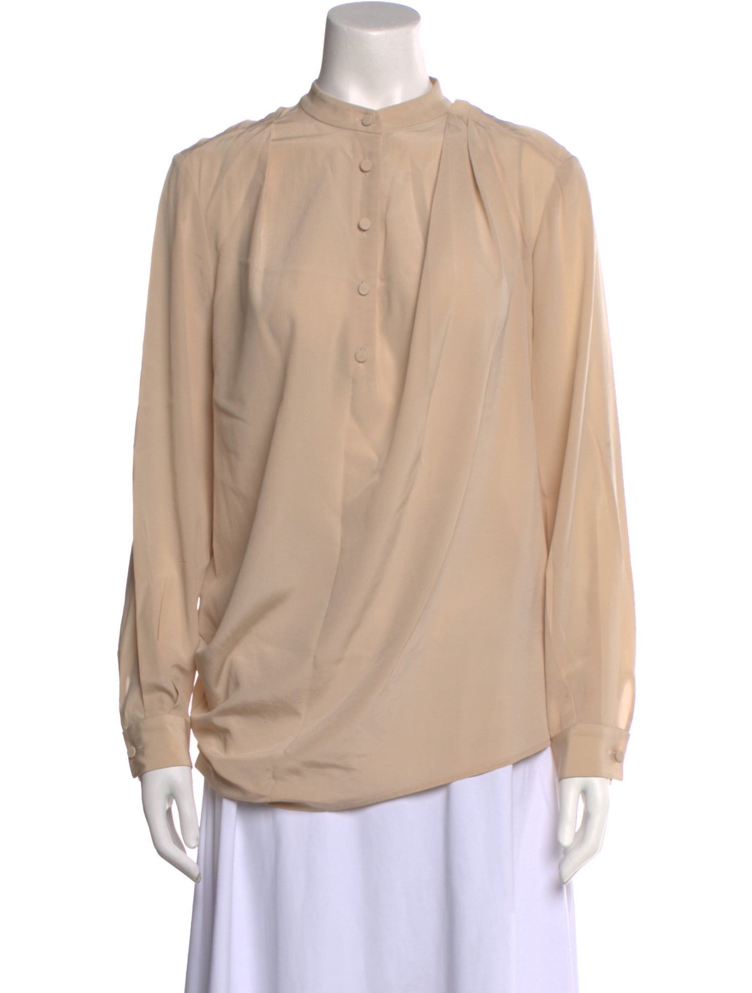 3.1 Phillip Lim Silk Mock Neck Blouse