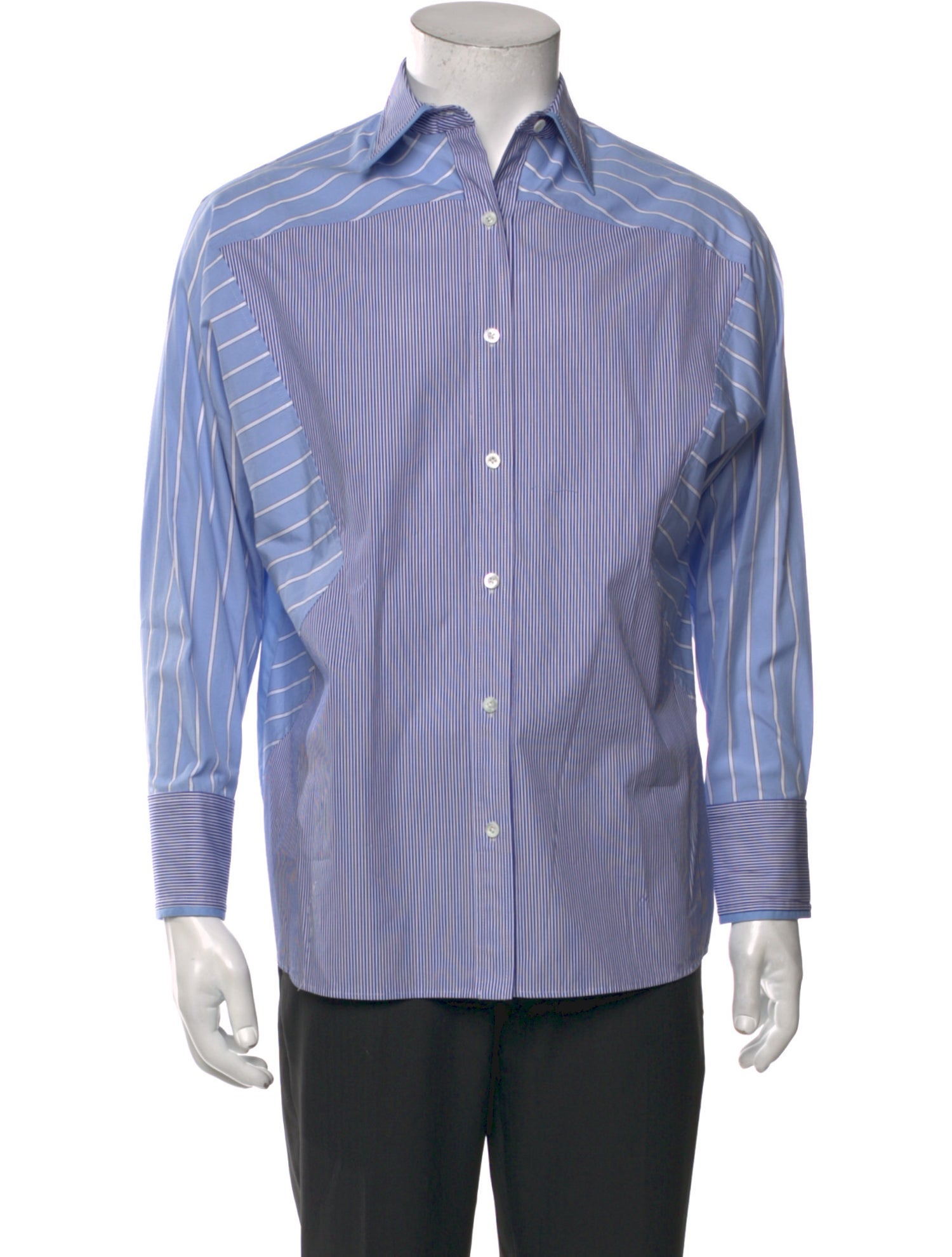 3.1 Phillip Lim Striped Long Sleeve Dress Shirt