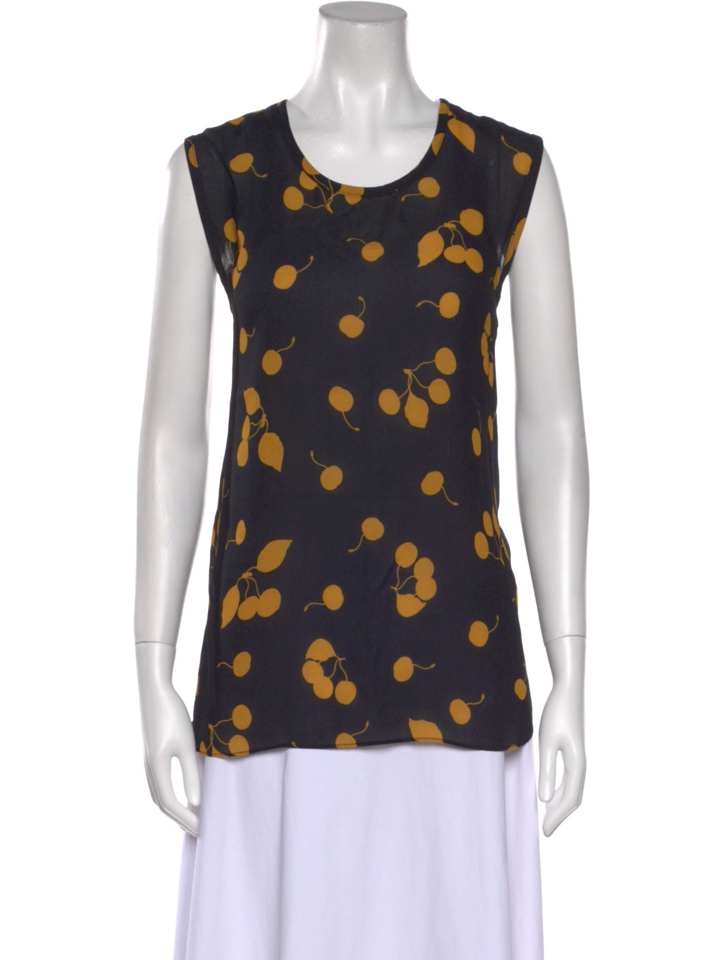 3.1 Phillip Lim Printed Scoop Neck Top