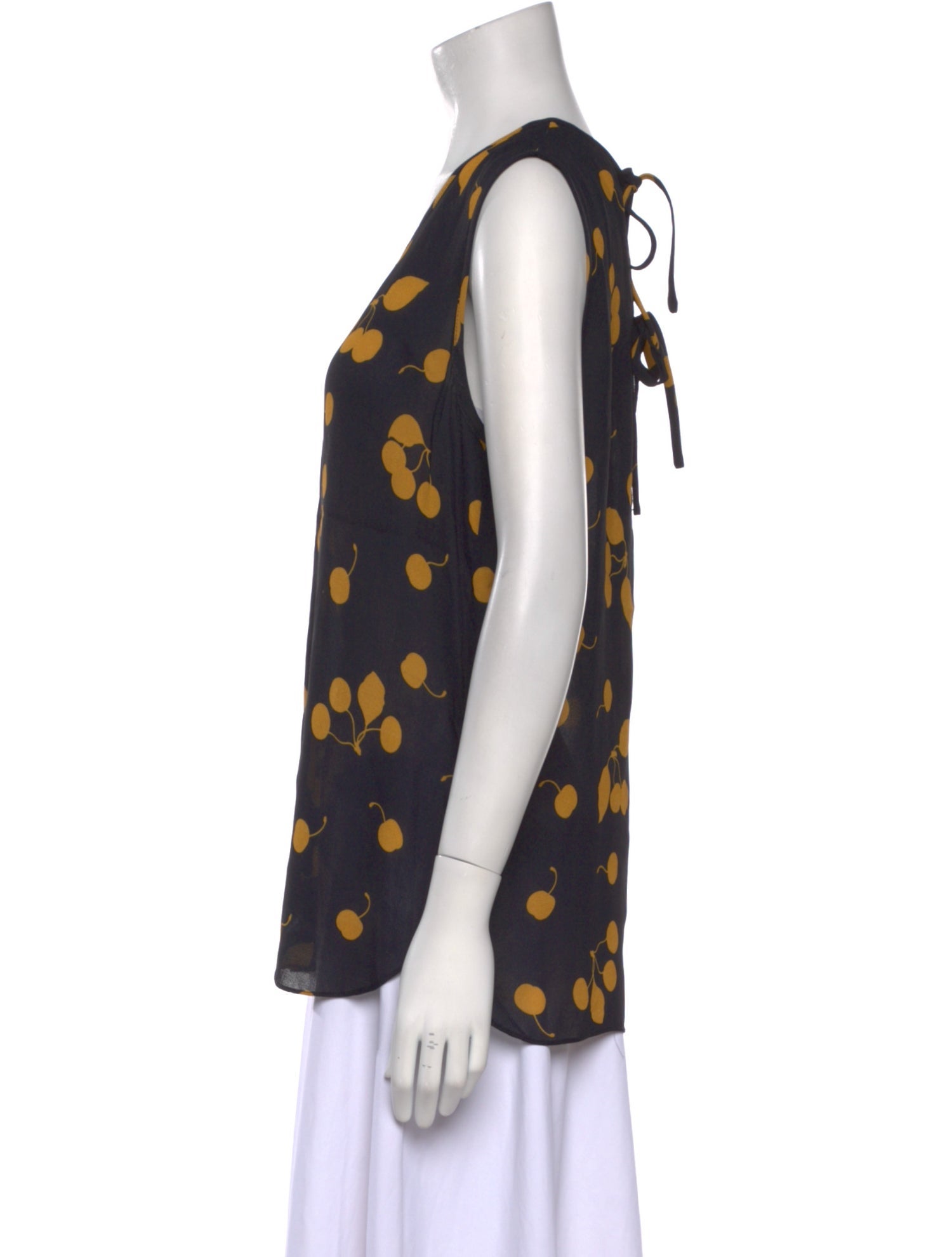 3.1 Phillip Lim Printed Scoop Neck Top