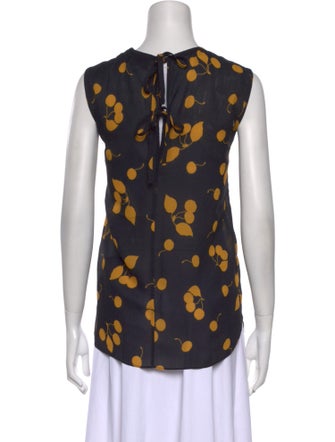 3.1 Phillip Lim Printed Scoop Neck Top