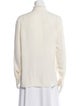 3.1 Phillip Lim Silk Mock Neck Button-Up Top