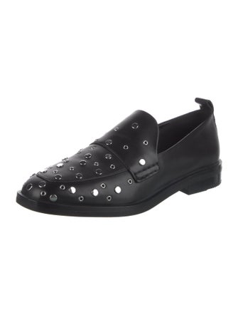 3.1 Phillip Lim Leather Studded Accents Loafers