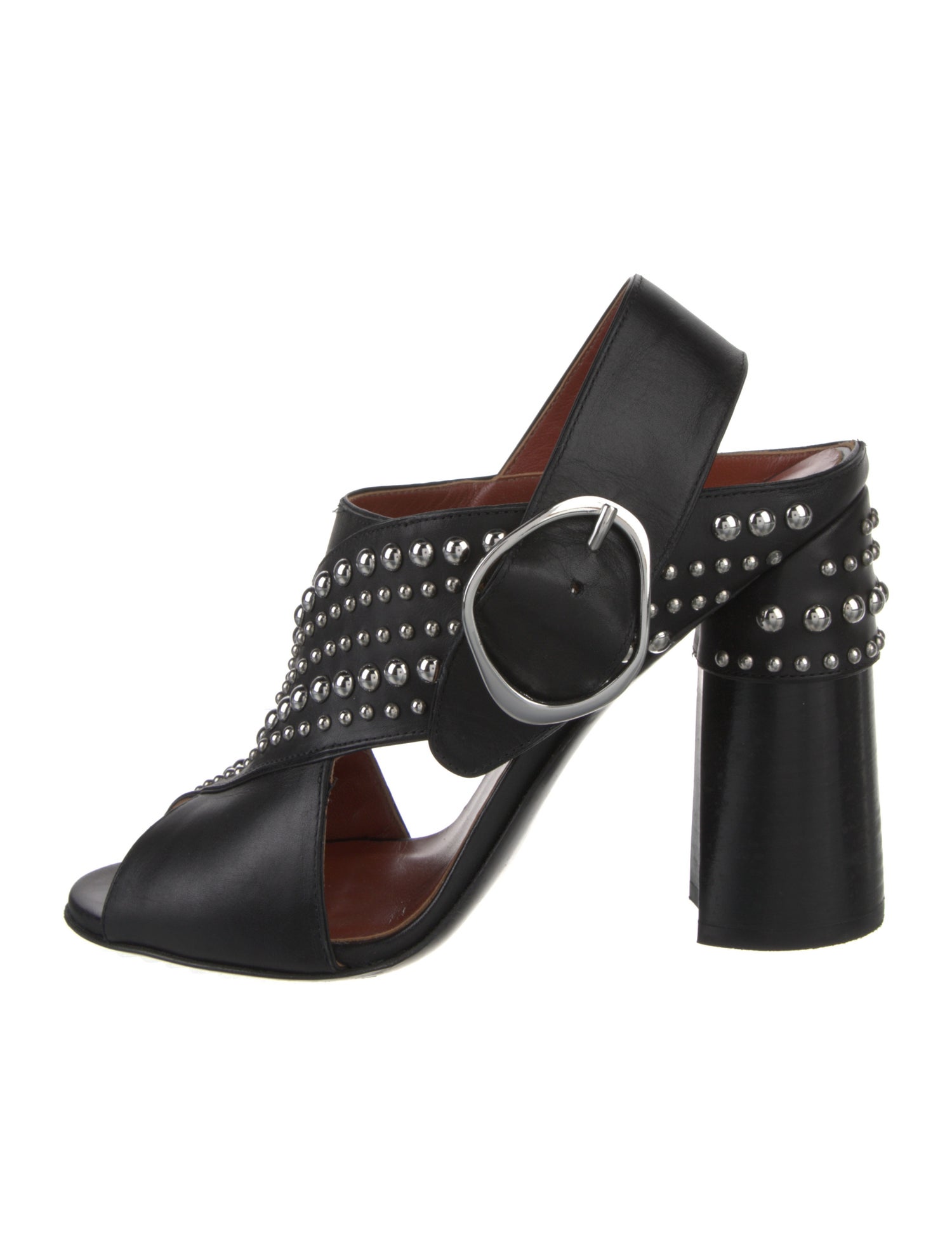 3.1 Phillip Lim Leather Studded Accents Slingback Sandals