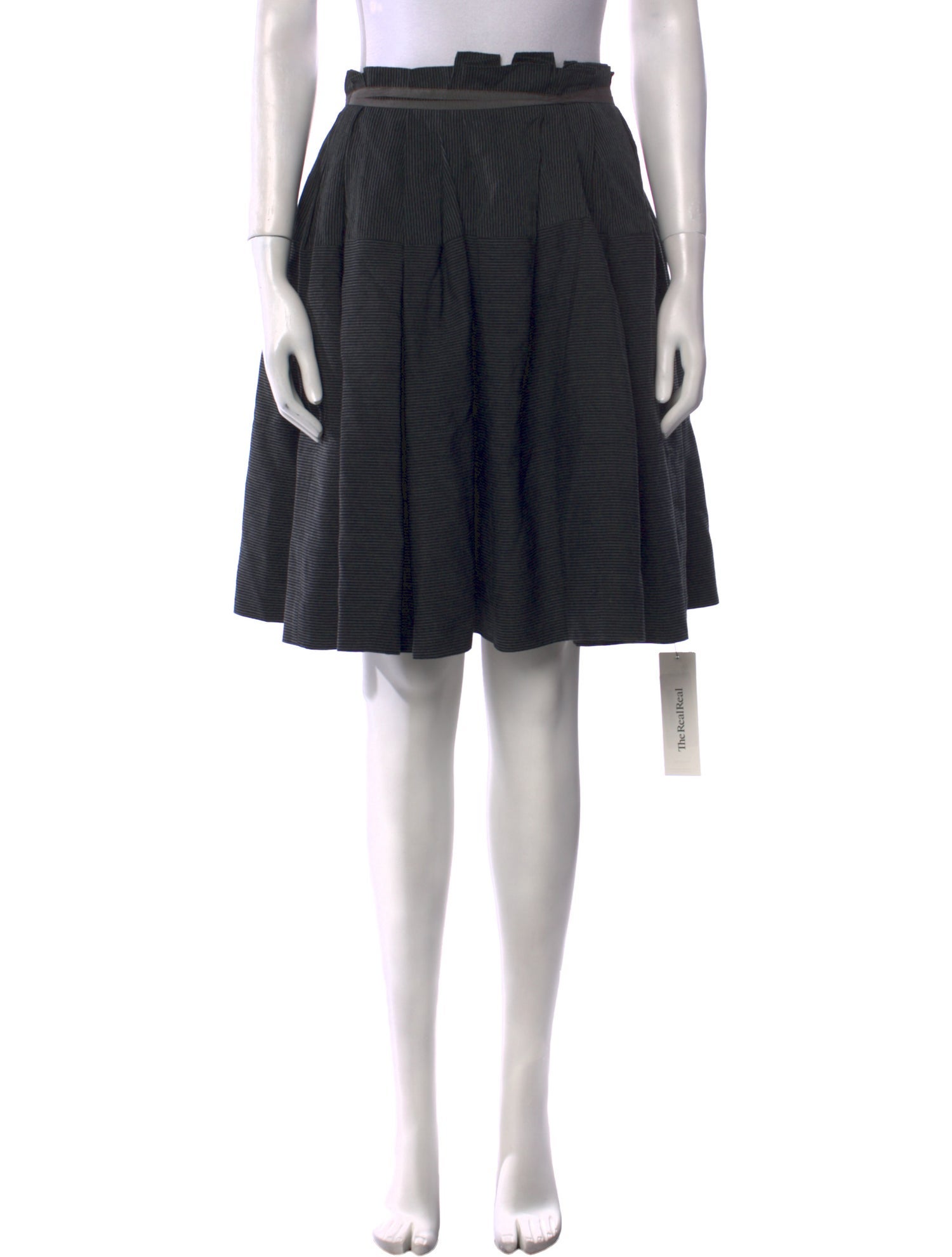 3.1 Phillip Lim Pleated Accents Knee-Length Skirt