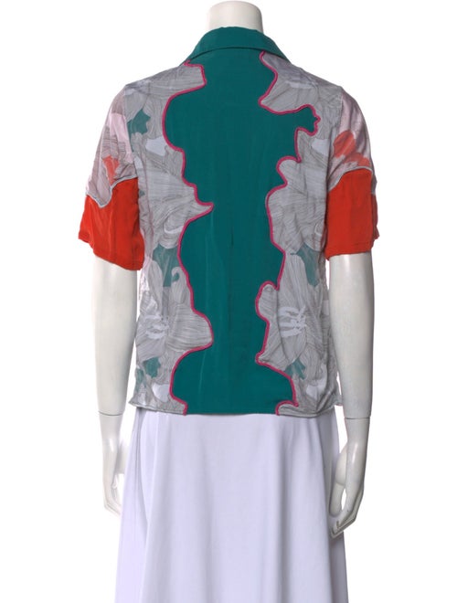3.1 Phillip Lim Silk Printed Button-Up Top