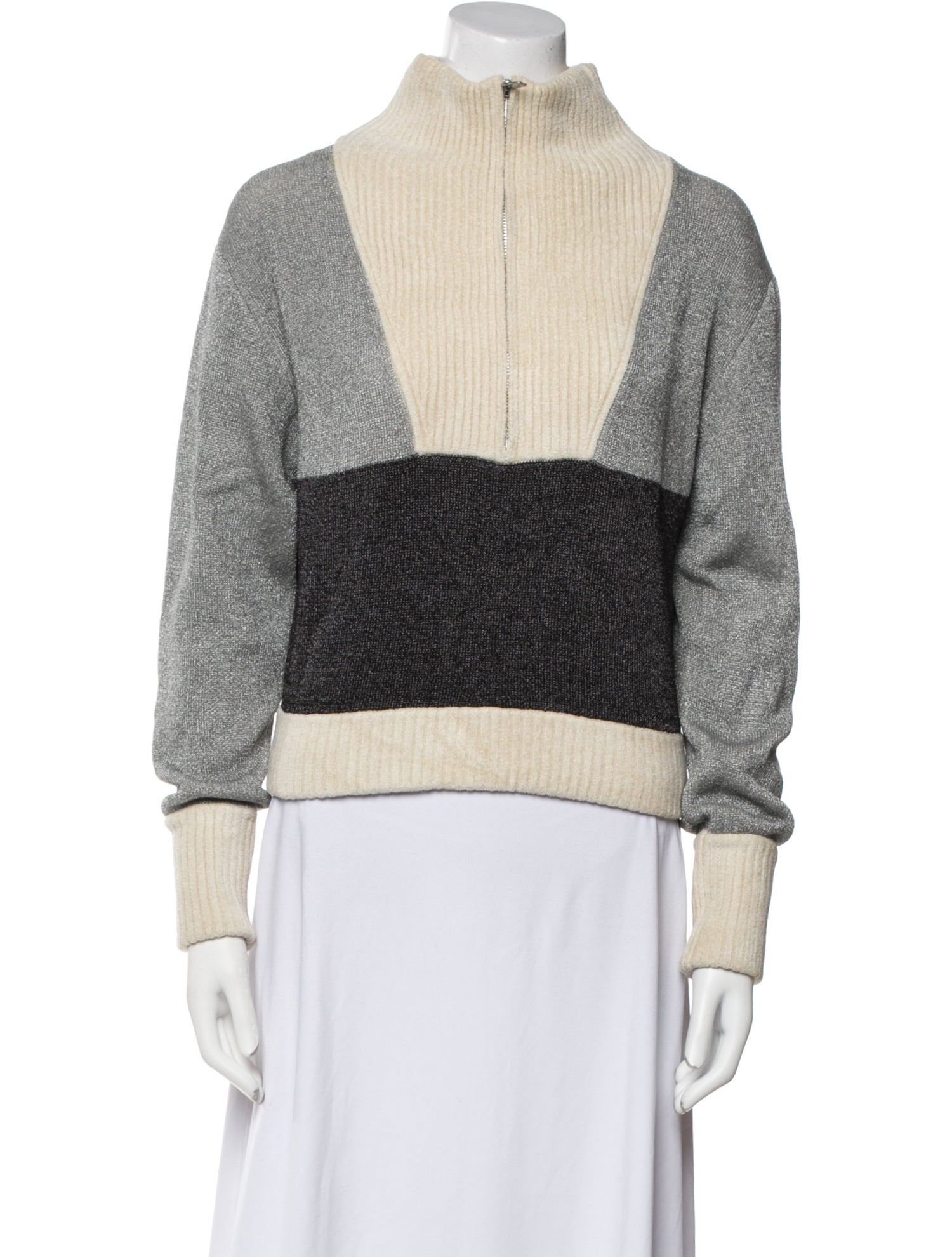 3.1 Phillip Lim Colorblock Pattern Jacket