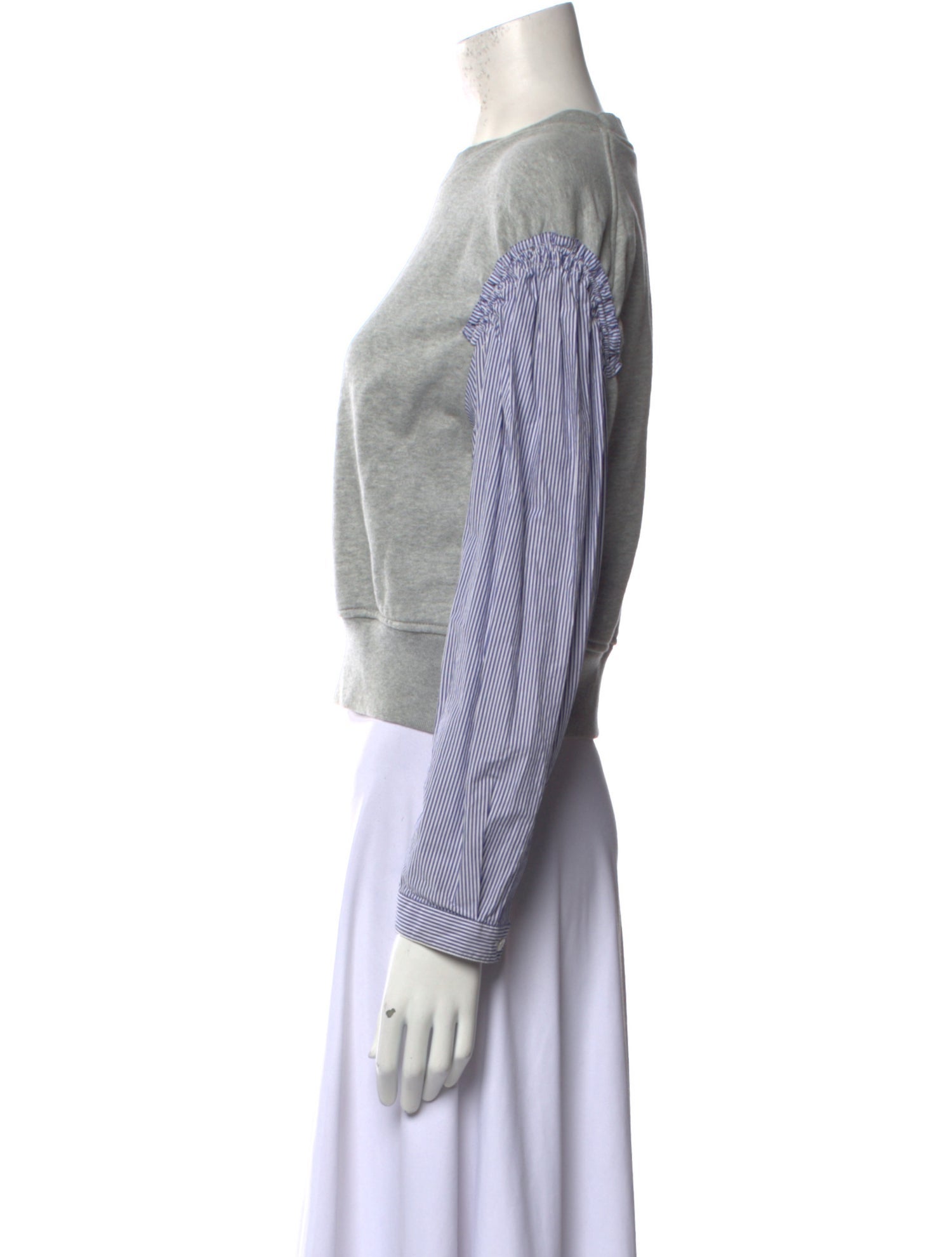 3.1 Phillip Lim Striped Crew Neck Sweatshirt