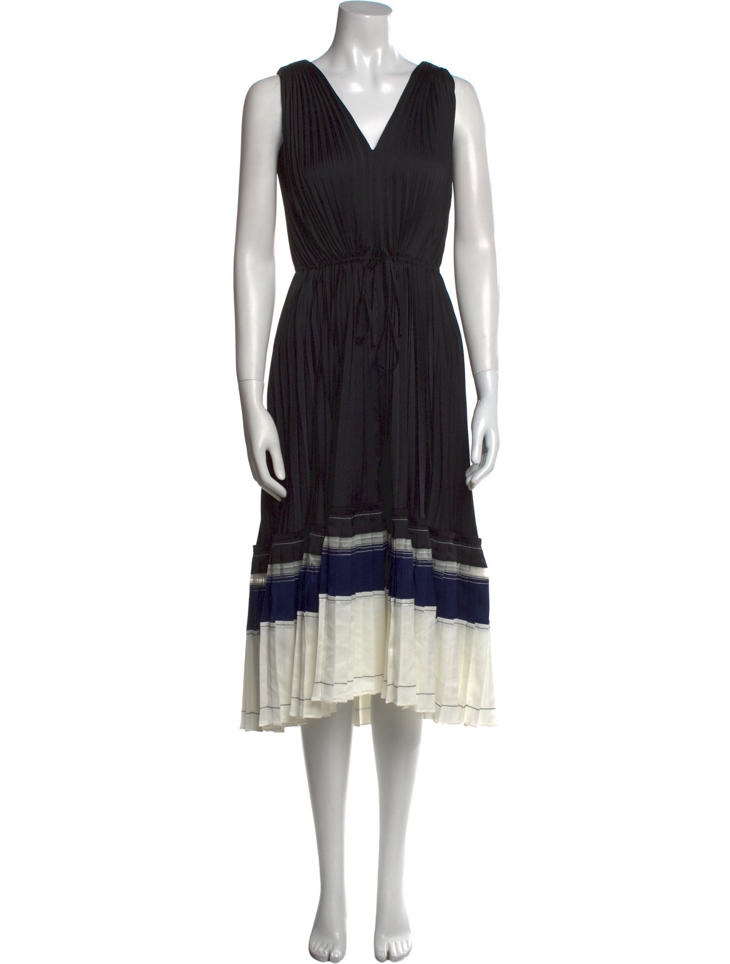 3.1 Phillip Lim Colorblock Pattern Midi Length Dress