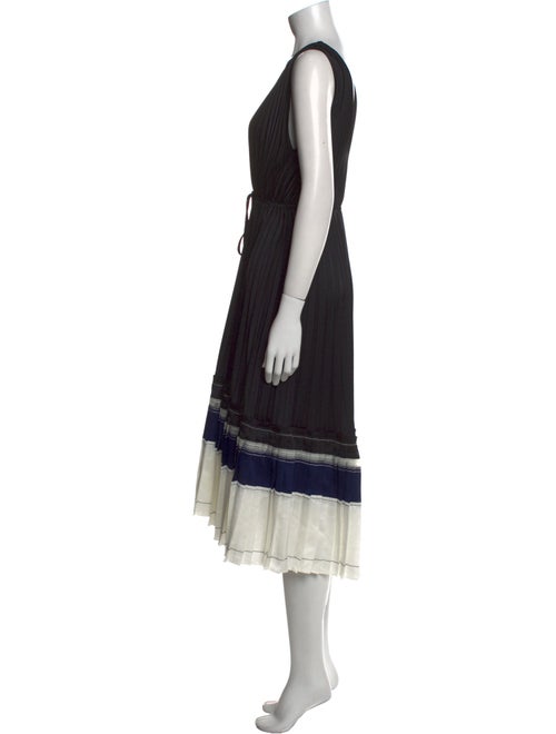 3.1 Phillip Lim Colorblock Pattern Midi Length Dress