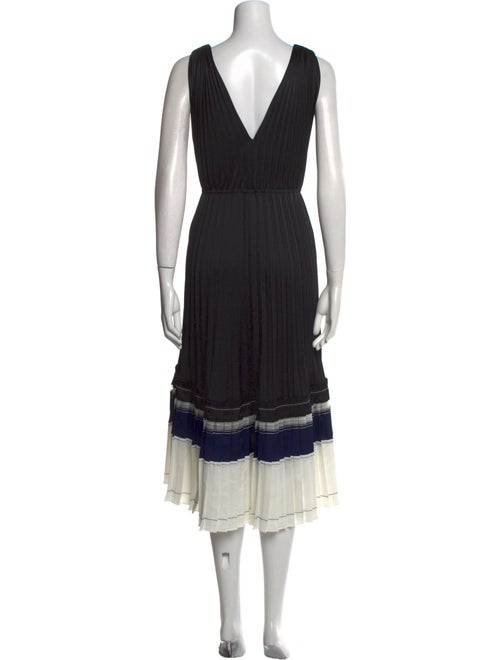 3.1 Phillip Lim Colorblock Pattern Midi Length Dress