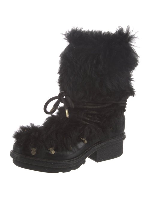3.1 Phillip Lim Leather Fur Trim Boots