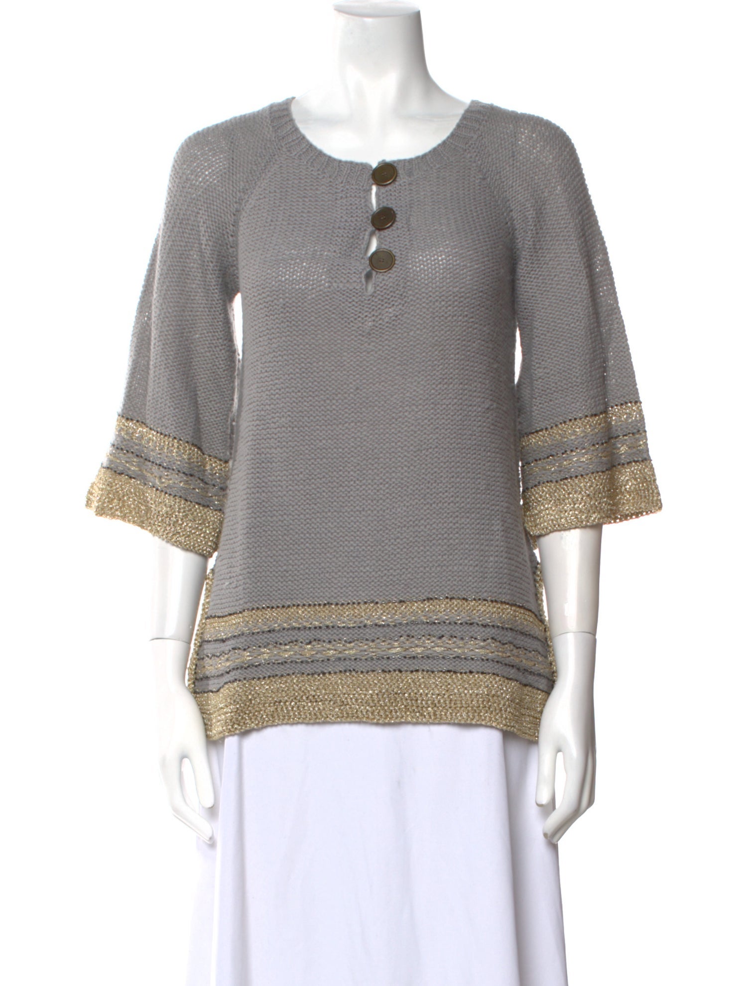 3.1 Phillip Lim Striped Scoop Neck Sweater