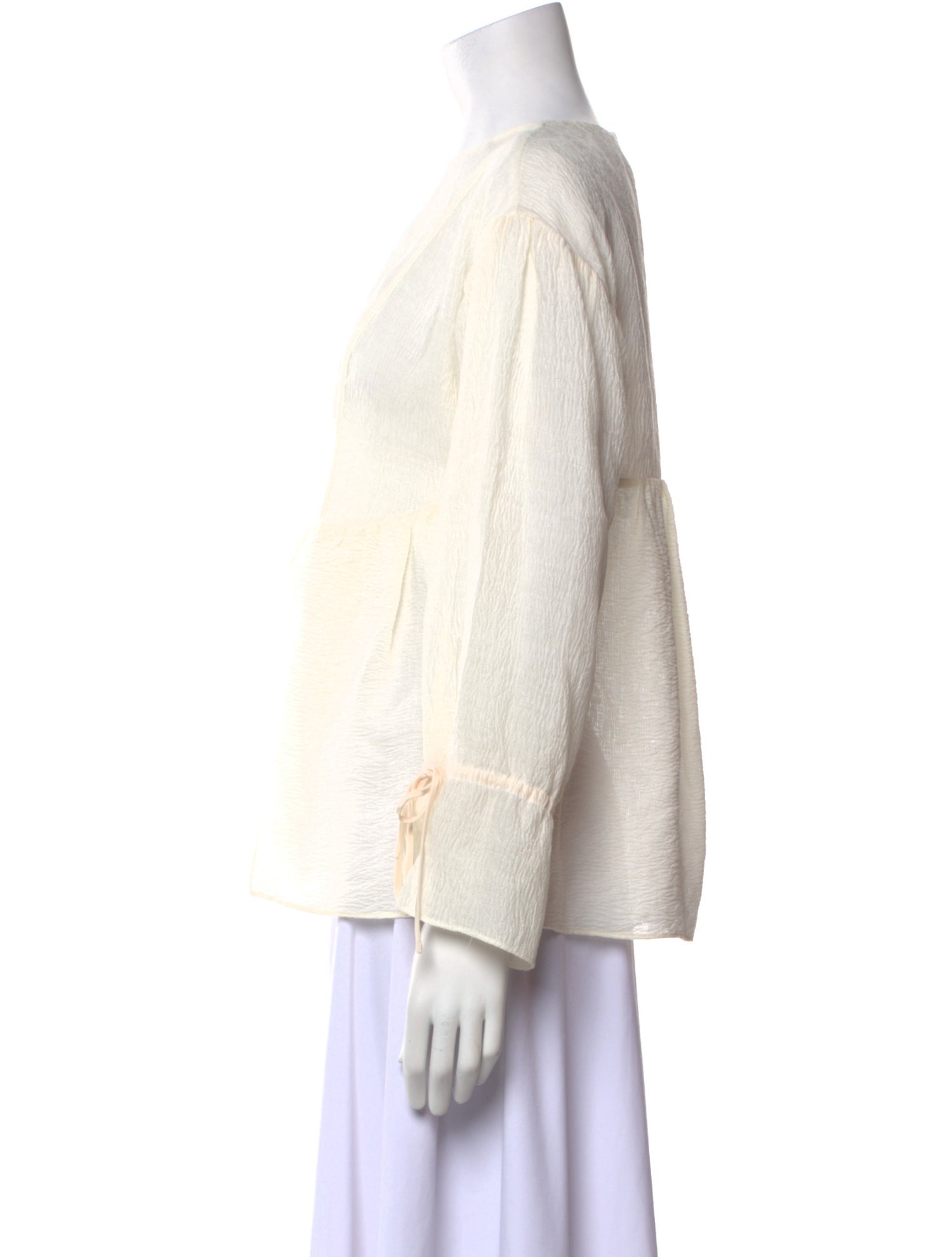 3.1 Phillip Lim Bateau Neckline Long Sleeve Blouse