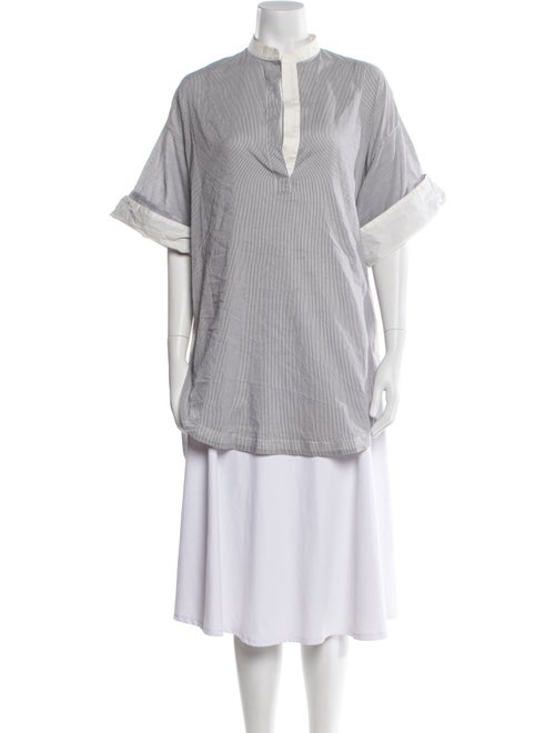 3.1 Phillip Lim Striped Mock Neck Tunic