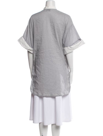 3.1 Phillip Lim Striped Mock Neck Tunic