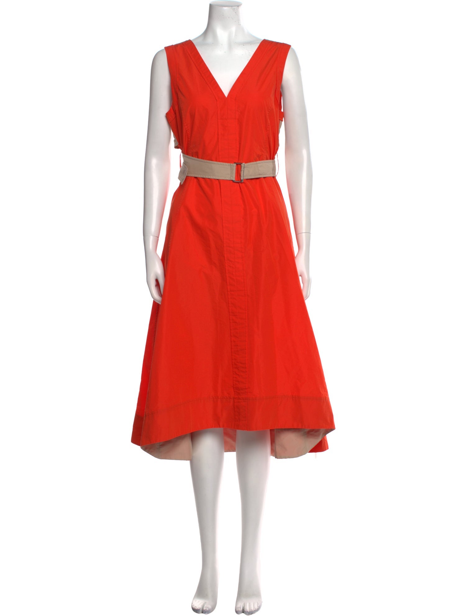 3.1 Phillip Lim V-Neck Midi Length Dress