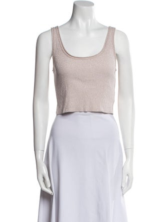 3.1 Phillip Lim Scoop Neck Sleeveless Crop Top