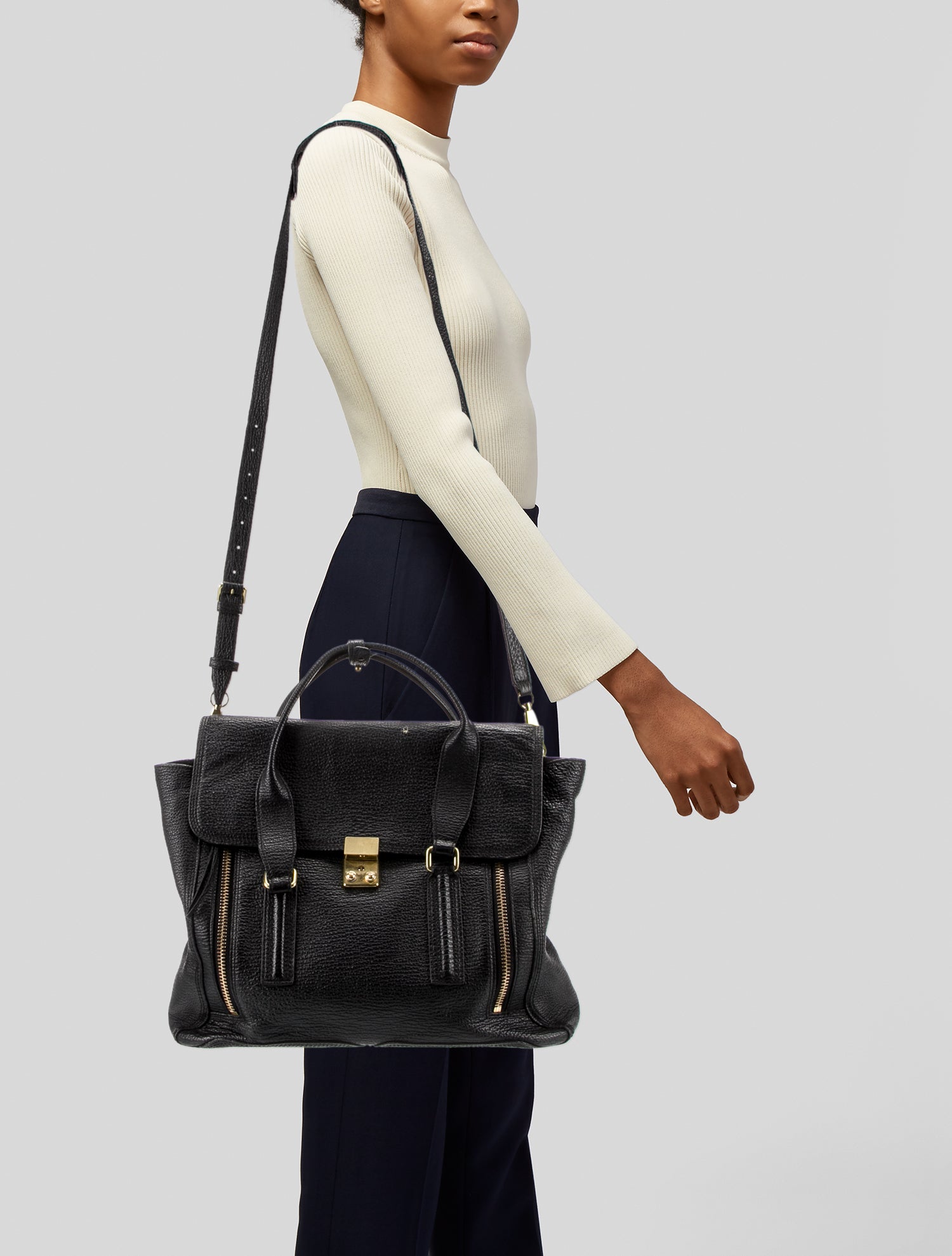 3.1 Phillip Lim Leather Top Handle Bag