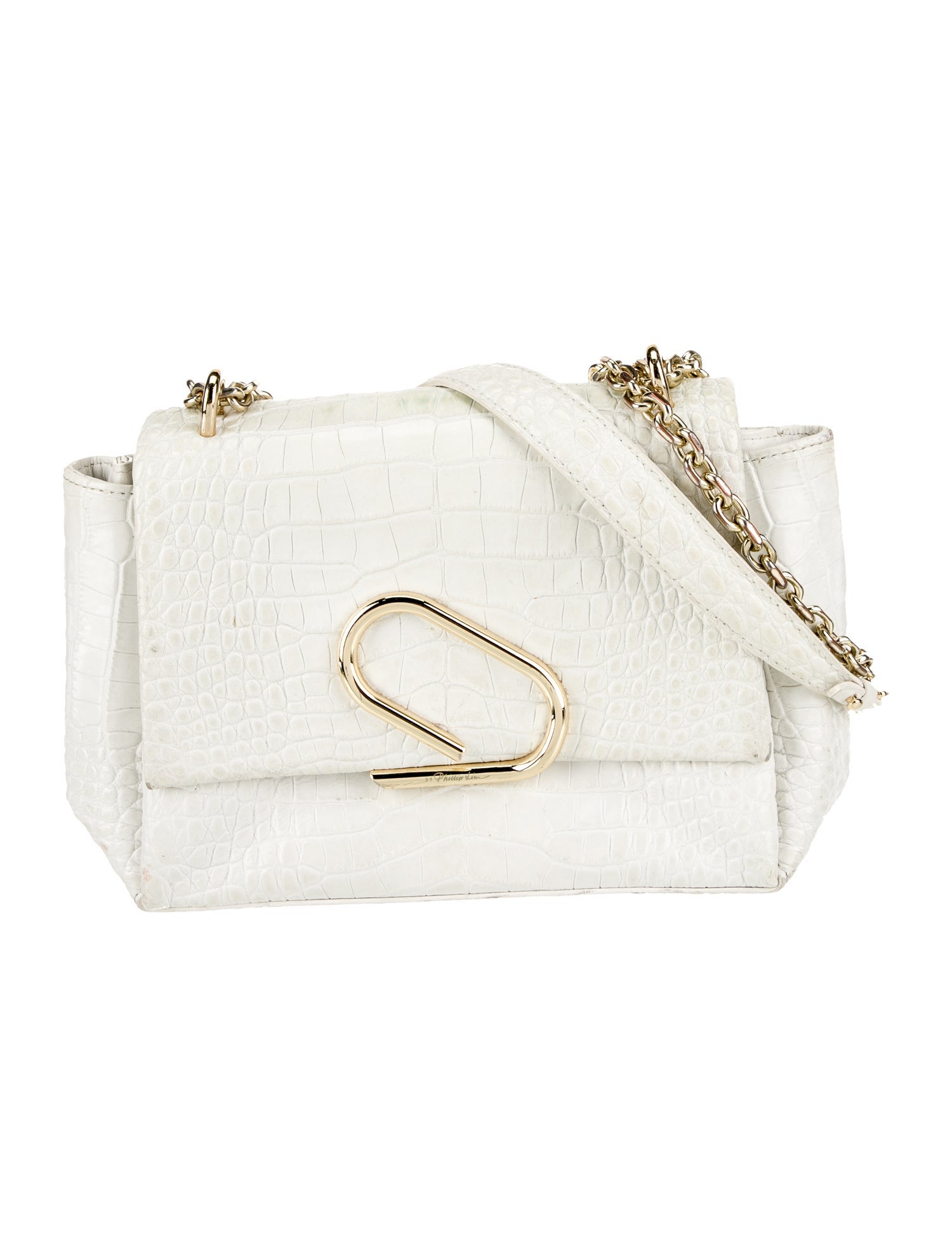 3.1 Phillip Lim Embossed Leather Shoulder Bag