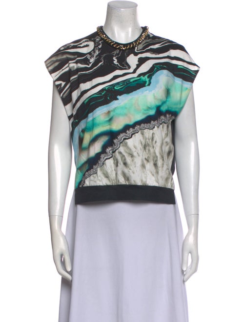 3.1 Phillip Lim Printed Crew Neck Top