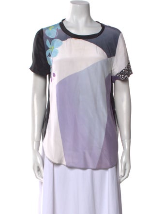 3.1 Phillip Lim Silk Printed T-Shirt