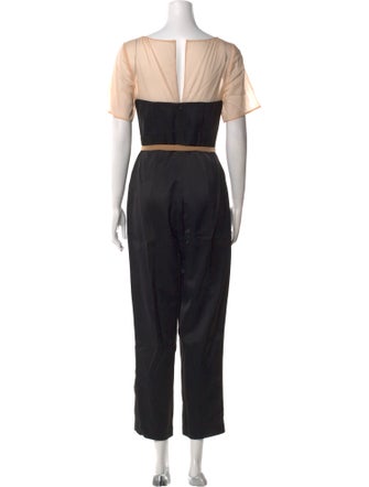 3.1 Phillip Lim Wool Colorblock Pattern Jumpsuit